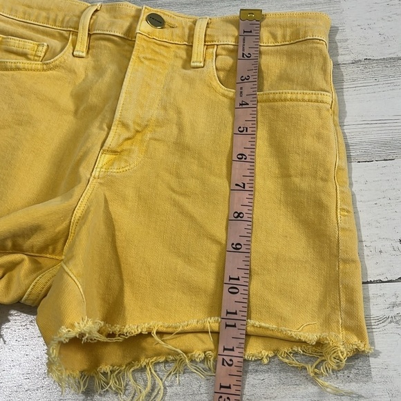 Frame Yellow Le Brigette Shorts Size 26 - Picture 9 of 9